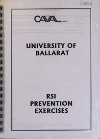 Document, University of Ballarat: RSI Prevention Exercises