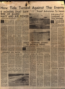 Newspaper, Jungle War and Bismark Sea Battle, 1945, 1945