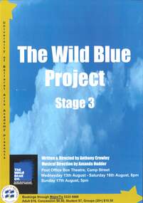 Poster, The Wild Blue Project Stage 3, 2003