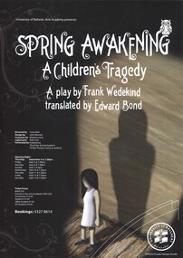 Poster - Advertisment, Spring Awakening, 15375.1 -  2002; 15375.2  - 2014