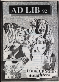 Document - Document - Magazine, Kruse Collection: Ballarat University College: Performing Arts; Ad Lib Magazine Number 3, 1992