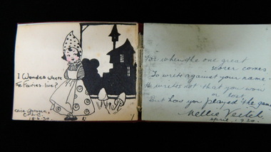 Autograph book, My album,1930