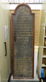 Honour board, Dux of College