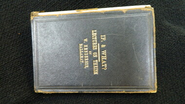 Book, McHutchison & Campbell, If, & what? : twelve lectures on the foundations of christian theism, 1882