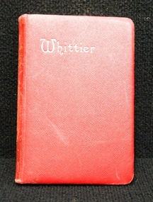 Book, The poetical works of John Greenleaf Whittier, Prior to the book prize given on December, 1897