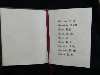 Book, World War II Honour Roll Ballarat College, 1955