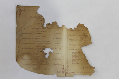 Program, Speech Day Christmas 1870, 1870