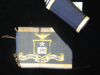 Hat band, Clarendon Ladies College hat band fragments