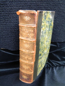 Book, The history of England: from the accession of James the Second, 1889