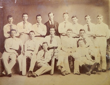 Framed photograph, Ballarat College Cricket Eleven Premiers 1893