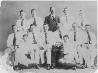 Photograph - Black & White, Ballarat College Cricket Team, c1895