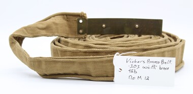 Vickers Machine Gun ammunition belt, 1940