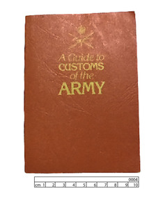 Booklet, A Guide to Customs of the Army, 31/8/1983 (exact)