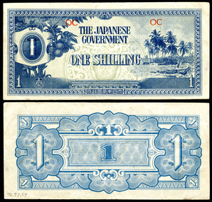 Money, Japanese Goverment One Shilling, 1942