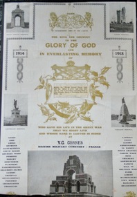 Laminated Newspaper Clipping Poster, Private William Bond - 4296 - Killed in action July 1916