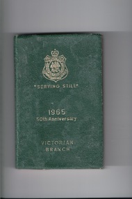 Book, Returned Servicemen's League, 1965 50th Anniversary - Victorian Branch