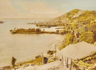 Framed Photograph of Anzac cove, Anzac Cove 1915