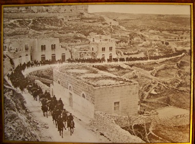 Photograph, Regiment of the Australian Light Horse on the March in Jerusalem in Palestine