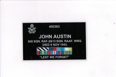 Identity Card, John Austin Identity Card