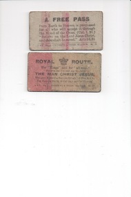 Tickets, Royal Route A Free Pass, 1914-1918