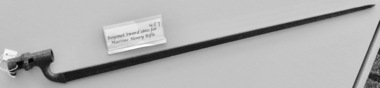 Bayonet tri-angle Blade, 1860 Martin Henry Bayonet Sword no scabbard, circ 1860