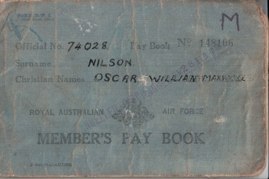 Personal Records, Members pay book Royal Australian AIr Force