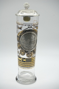U.S. Iraqi Freedom Operations glass with pewter lid, Operation Iraqi Freedom, 2008