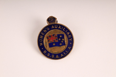 Metal badge, RSSA&AILA Women's Auxiliary Badge