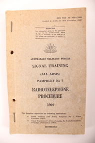 Pamphlet, Signal training pamphlet