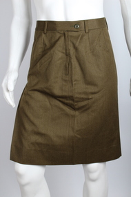 Uniform, Emerco Brand, Army Kahki wool Skirt, 30/8/1990