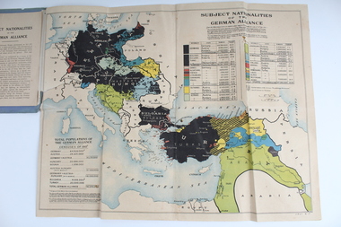 Booklet With Map, Cassell and Compnay Limited, Subject Nationalities of the German Alliance, 1917