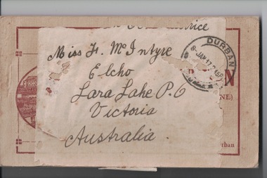 Booklet, Picture Postcard Booklet. of Durban, World War 1