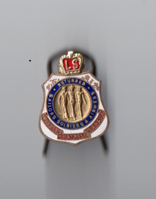 Metal Badge, 1945 RSL Membership Badge, 1945