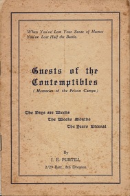 Handbook, Guests of the contemptibles.....memories of the prison camps
