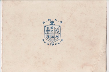 Postcard, H.M.A.S Australia, 1940's