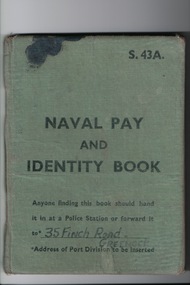 Personal Records, Naval Pay and Identity Book, Revised March 1943