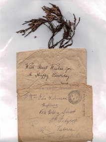 Personal Records, Letter from Jack McIntyre home, 1917