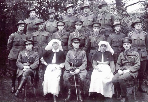 Kitty at Queen Mary Hospital Sidcup in Kent England Plastic Surgery Hospital 1918