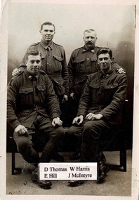 Photograph, D Thomas, W Harris, E Hill, and J McIntyre