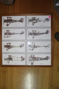 Framed picture of Allied aircraft from WW1