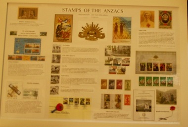 Stamps of the Anzacs. ( Framed ), 26 April 2016