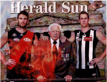 Photographs of Bill Mahoney(2 of), Anzac day 2015