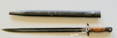 Lithgow 1907 Bayonet and scabbard, Lithgow 1907 Bayonet and scabbard Serial Number A 76966