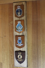 Plaques for Australian Navy 4 off, Australian Navy plaques - 1. Royal Australian Navy, 2. W.R.A.N.S.,3.HMAS Vampire, 4.HMAS  Perth