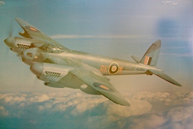 Framed photo print of Mosquito fighter plane