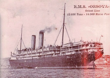Photograph of R.M.S. ORSOVA, John Brown & Co's Clydebank Shipyard