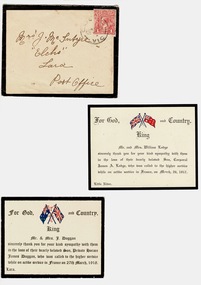 Sympathy Cards Mc Intyre, 1917 and 1918