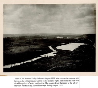 Photo Somme Valley, 1918