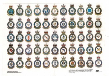 Squadron Insignia / Badges of the Royal Australian Air Force, Badges of the Royal Australian Air Force, Current as at 01January 1983