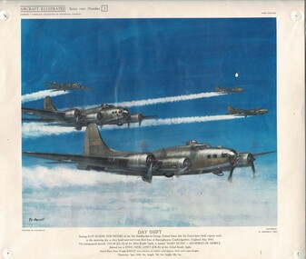 Coloured Print of Boeing B.17F Flying Fortress, Day Shift